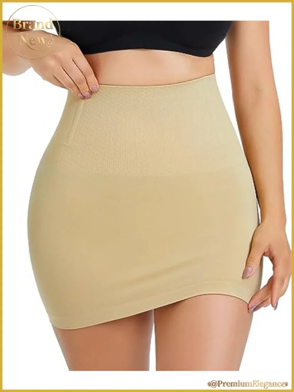 High Waist Half Slip Seamless Shapewear Tummy Control Dress Slip